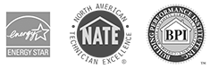 Energy Star, NATE, and BPI Certified Contractors